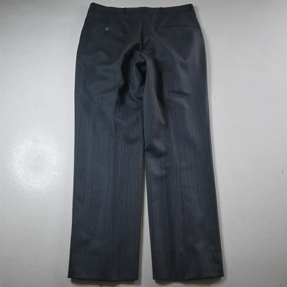Raffinati 42L 34x32 Blue Herringbone Mens Jacket Pants Suit
